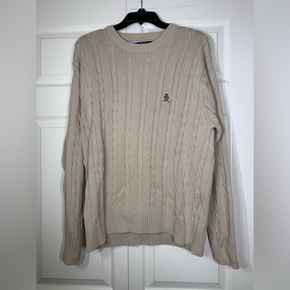 Tommy Hilfiger Cable Knit Crewneck Sweater